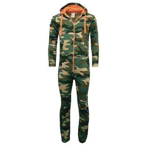 image-Adults Unisex Woodland Camouflage Onesie