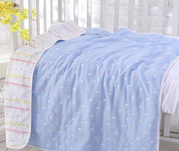 image-110 * 110cm baby bath towel cover blanket gauze children quilt quality baby children pure cotton 6 six layer gauze bath towel
