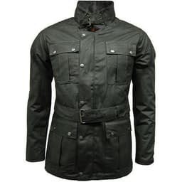 image-Game Continental Belted Motorcyle Wax Jacket