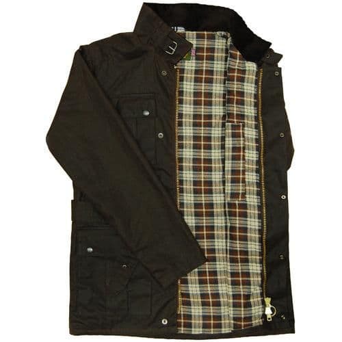 image-Game Continental Belted Motorcyle Wax Jacket