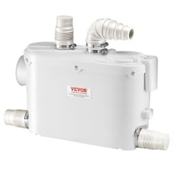 image-VEVOR Macerator Pump 500W - 29 GPM Upflush Toilet Pump 4 Inlets