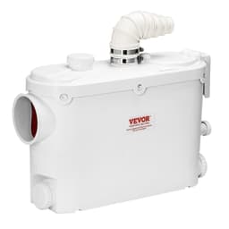 image-VEVOR Macerator Pump 500W - 29 GPM Upflush Toilet Pump 4 Inlets