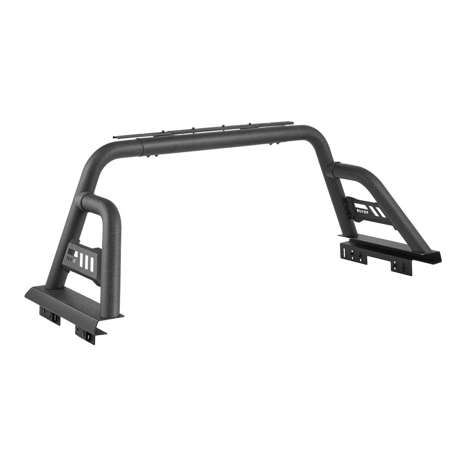 image-VEVOR Truck Bed Roll Bar, Universal Pickup Sport Adjustable Bar Chase Rack Compatible with Mid-Size Truck, Carbon Steel Construction with Extension Light Bracket, No Rack Included