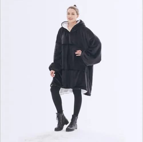 image-Unisex Sherpa LIned Blanket Hoodie