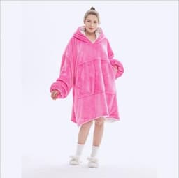 image-Unisex Sherpa LIned Blanket Hoodie