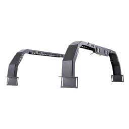 image-VEVOR Overland Truck Bed Rack, 14.4-17.3 in Height, Adjustable Bed Cargo Rack with Security LED Light, Compatible with Ram 1500/Tundra/Silverado 1500/F150/Gladiator JT/Colorado/Canyon/Ranger/Maverick