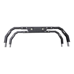 image-VEVOR Overland Truck Bed Rack, 14.4-17.3 in Height, Adjustable Bed Cargo Rack with Security LED Light, Compatible with Ram 1500/Tundra/Silverado 1500/F150/Gladiator JT/Colorado/Canyon/Ranger/Maverick