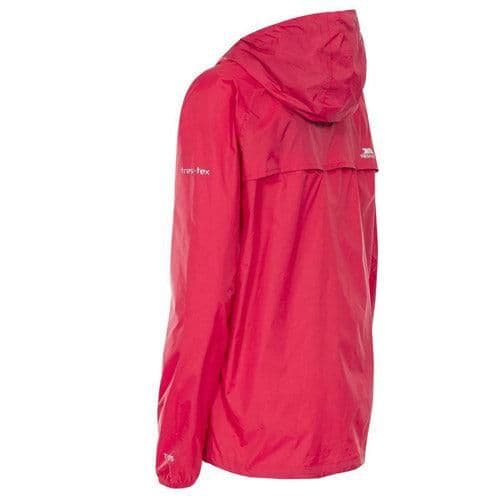 image-Trespass Qikpac Ladies Waterproof Hooded Jacket With Packaway Pouch