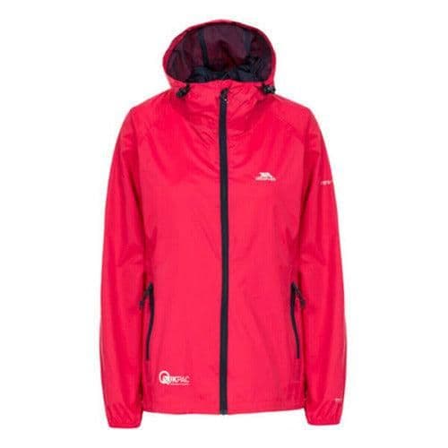 image-Trespass Qikpac Ladies Waterproof Hooded Jacket With Packaway Pouch