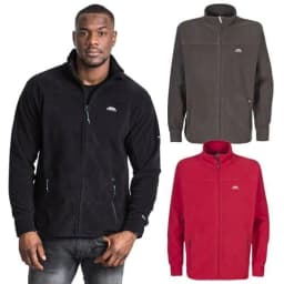 image-Mens Trespass Bernal Heavyweight Zip Fleece