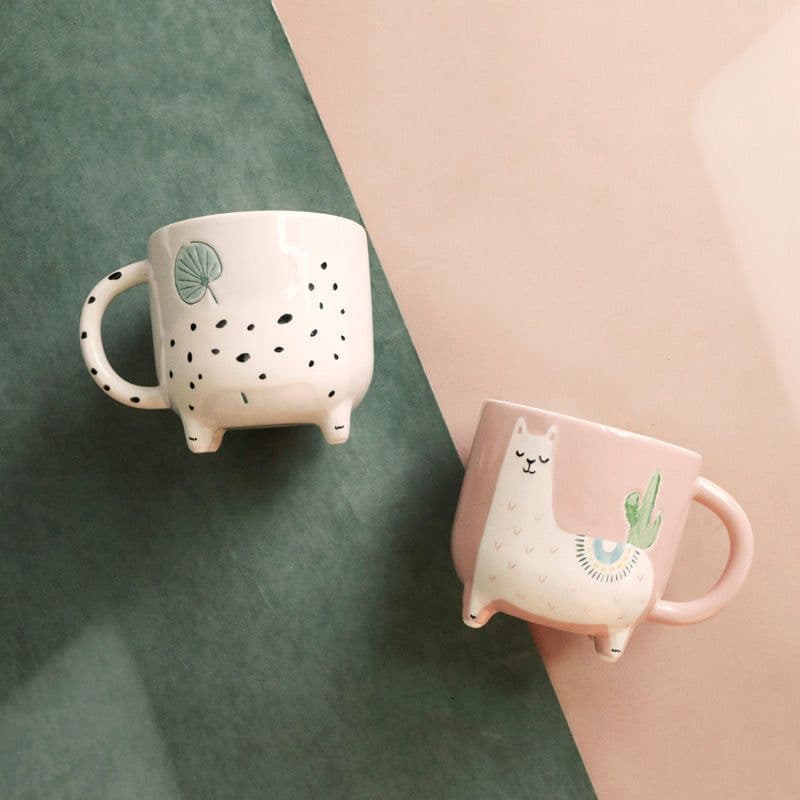 image-Animal Paradise Soft Cute Cup Cute Cartoon Alpaca Water Cup