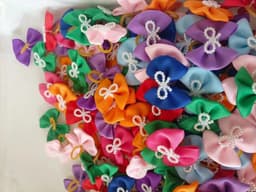 image-5PCS Large Dog Bows Pure Style Pet Dog Hair Bowknot Small Dog Hair Accessories Rubber Bands Dog Grooming Accessories