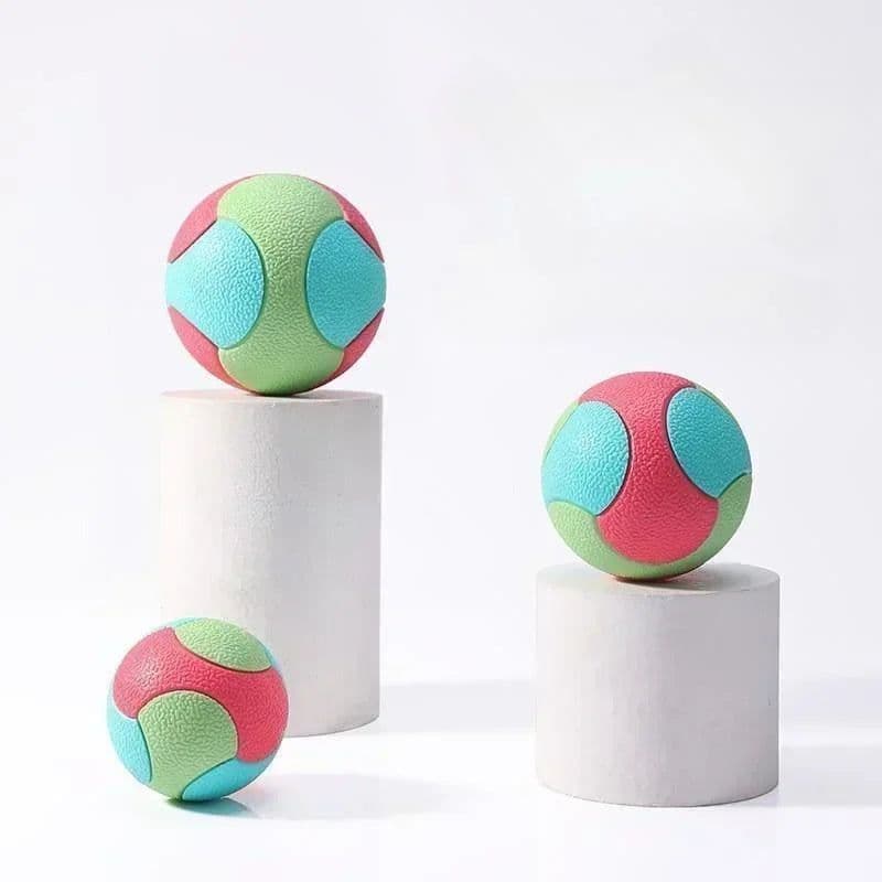 image-Solid Rubber Dog Balls for Dogs Virtually Indestructible Pet Dog Interactive Toy Training Chew Play Fetch Bite Toys
