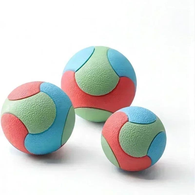 image-Solid Rubber Dog Balls for Dogs Virtually Indestructible Pet Dog Interactive Toy Training Chew Play Fetch Bite Toys