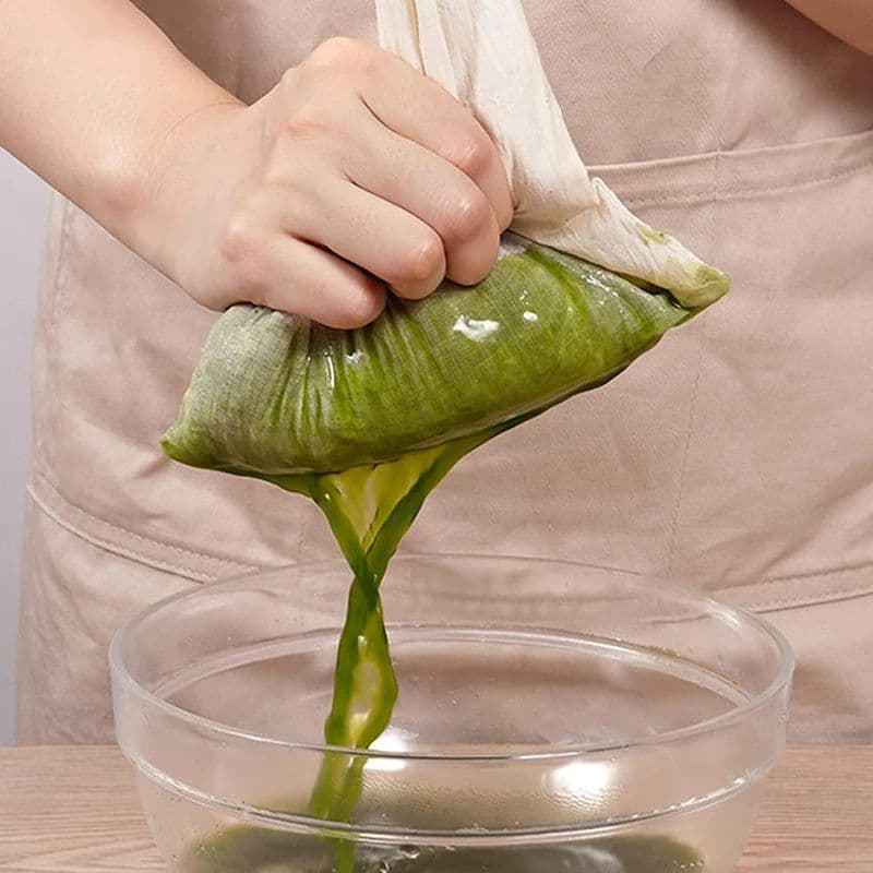 image-Nut Milk Bags Reusable Organic Cotton Nut Bag for Almond Milk Juice Cold Brew Coffee Tea Yogurt Filter Strainers Mesh Cheese Bag