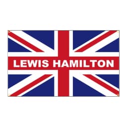 image-90x150cm 3x5FTS Lewis Hamilton on British Flag