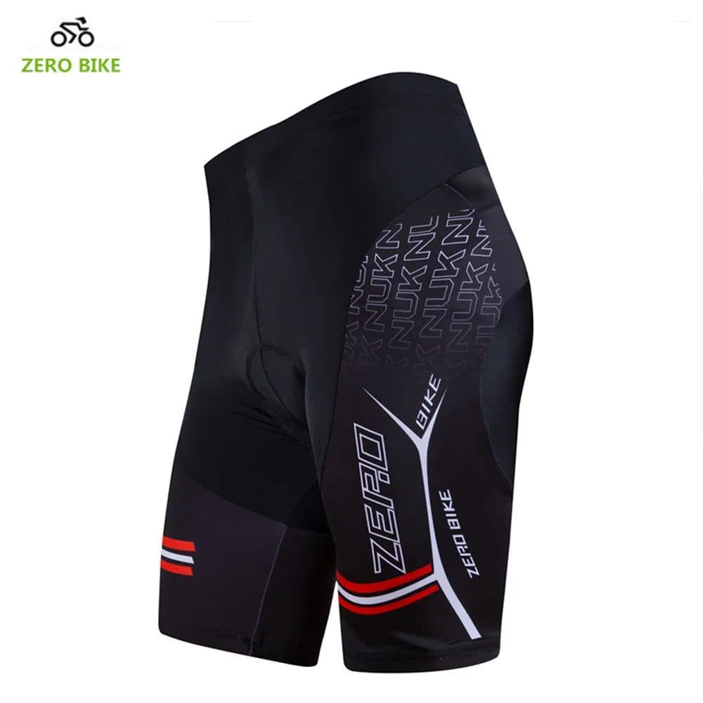 image-ZERO BIKE Hot Sale Men's Quick Dry Cycling Shorts Mountain Bike Bicycle 3D GEL Padded Tight shorts Black M-XXL
