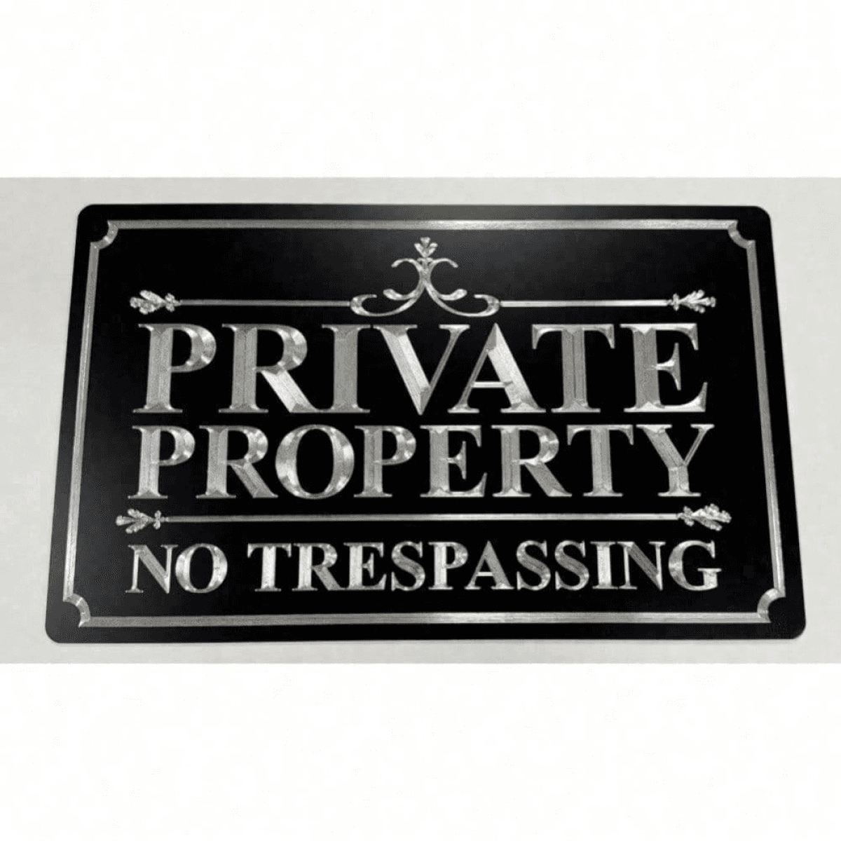 image-CIFbuy Metal Weatherproof No Trespassing Sign 12x8" Reflective