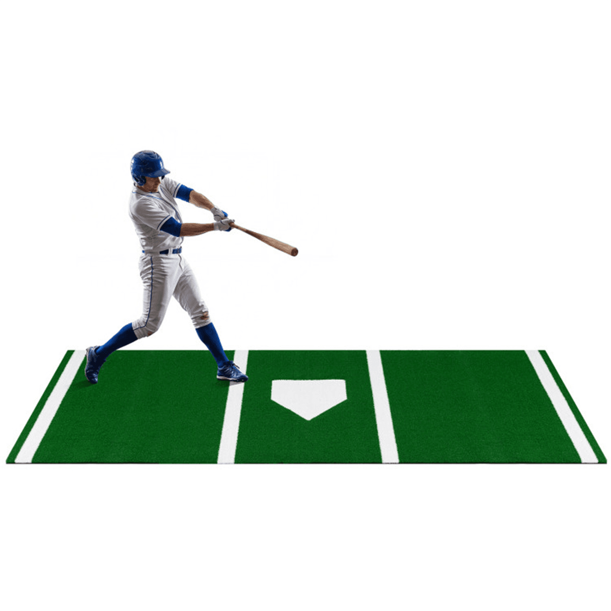 image-Softball Pitching Mat - 10ft x 3ft Green Artificial Turf Training Aid