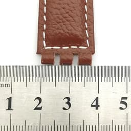 image-17mm Leather Watch Strap - Durable Cowhide Band with Metal Buckle