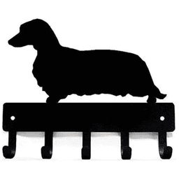 image-CIFbuy Dachshund Metal Wall Hooks 6-Inch Storage Decor Black