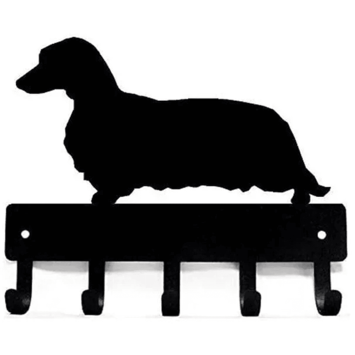 image-CIFbuy Dachshund Metal Wall Hooks 6-Inch Storage Decor Black
