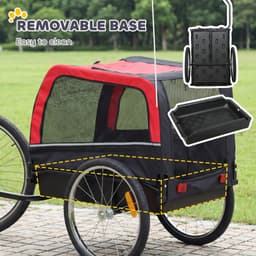 image-Dog Bike Trailer - Durable Steel Frame, 20" Wheels, Easy Assembly