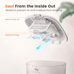 image-Smart 3L Automatic Pet Feeder for Cats, Dogs, Small Pets - WiFi Control, Portion Control