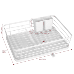 image-VINSANI WHITE DISH RACK 1010437