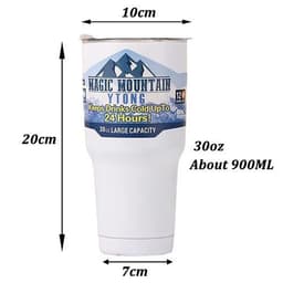 image-900ml Stainless Steel Insulated Thermos Cup for Cold Beverages Travel