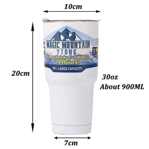 image-900ml Stainless Steel Insulated Thermos Cup for Cold Beverages Travel