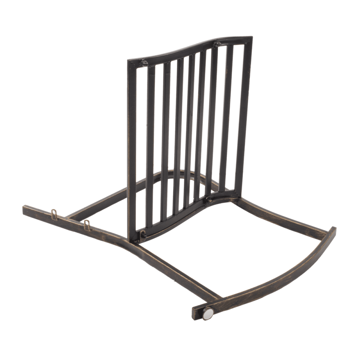 image-Rocking Chair - Bronze Wrought Iron, 60" L x 24" W x 32" H