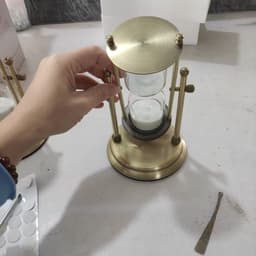 image-Creative Wooden Hourglass Timer 15 Minutes Desk Study Room Decoration