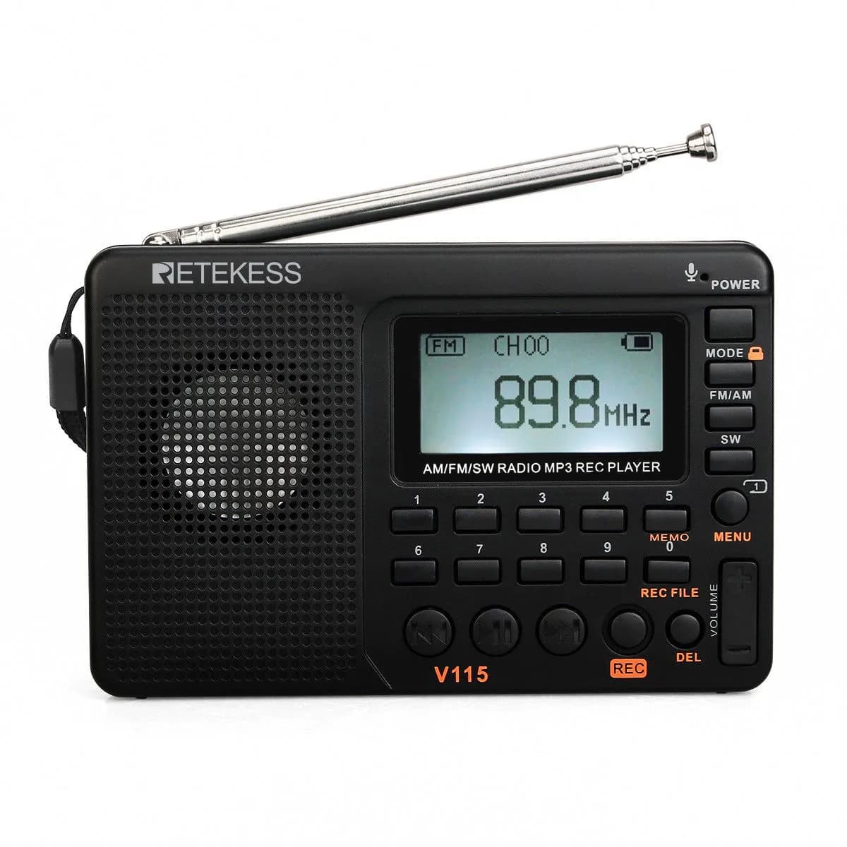 image-Radio Full Band Radio Recorder FM AM MP3 Playback