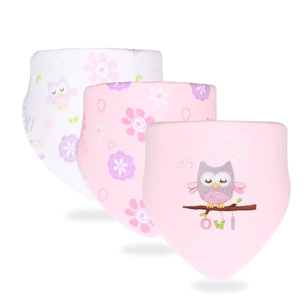 image-Simple Printed Baby Products Cotton Saliva Towel