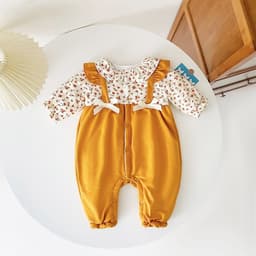 image-Baby Onesie New Fake Two-piece Romper Cotton Clothes