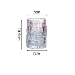 image-Gradient Color Wine Glass Tree Pattern Cup Glass Water Cup Tea Cup