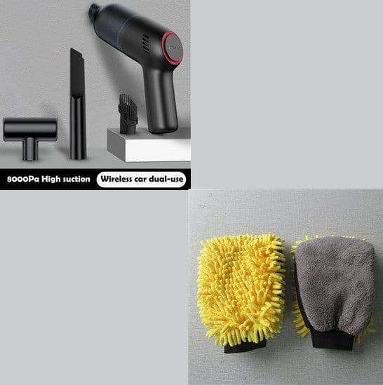 image-Mini Fashion Car High-Power Car Vacuum Cleaner
