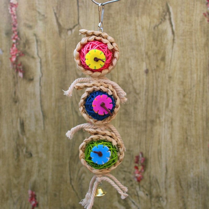 image-Parrot Supplies Pet Bird Toy Bite Toy Ran Vine Bal Twist String