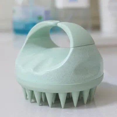image-Factory Direct Sales Amazon Hot Sale Hand-held Silicone Shampoo Brush Massage Brush Shampoo Comb Bath Massage Tool