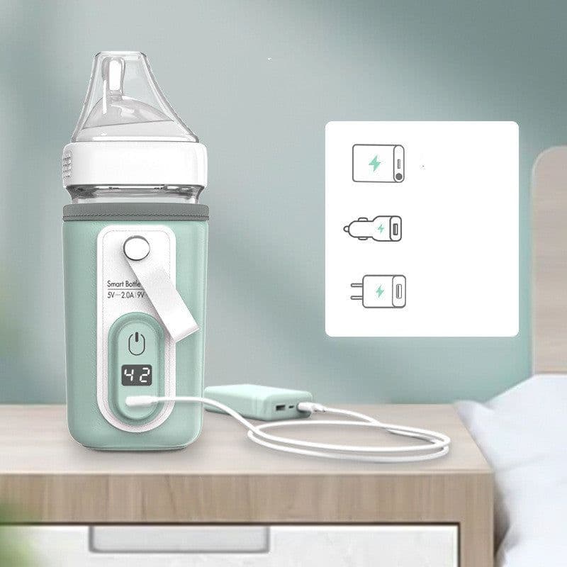 image-Baby Milk Bottle Insulation Artifact Constant Temperature Heating Pigeon Baby Bottle Insulation Cover Night Milk Adjusting Milk
