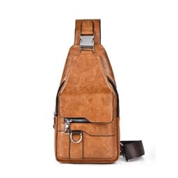 image-Men Cross Body Bag Sling Backpack Fashion Retro Travel Male Side