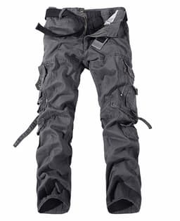 image-Men's Multi-pocket Cargo Pants Washed Hot Sale Cargo Pants