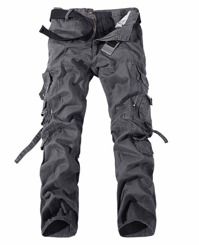 image-Men's Multi-pocket Cargo Pants Washed Hot Sale Cargo Pants