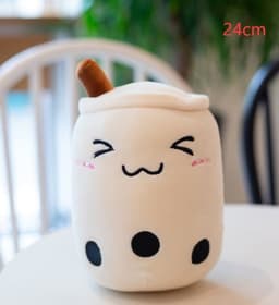 image-Cute Fruit Drink Plush Stuffed Soft Strawberry Milk Tea Plush Boba Tea Cup Toy Bubble Tea Pillow Cushion Kids Gift