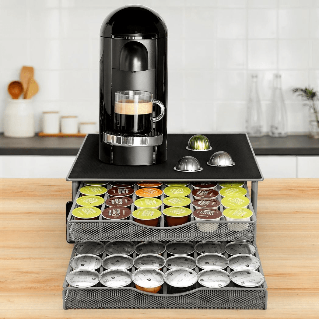 image-Vinsani Coffee Pod Double Drawer 1010373