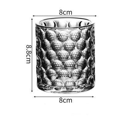 image-Embossed Bead Point Cup Glass Classical Water Cup High-Value Juice Cup Ins Wind Beverage Water Cup