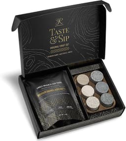 image-Whiskey Stones & Kentucky Bourbon Barrel Aged Coffee Tasting Gift Set