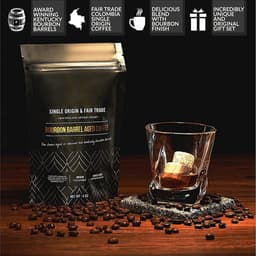 image-Whiskey Stones & Kentucky Bourbon Barrel Aged Coffee Tasting Gift Set