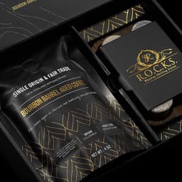 image-Whiskey Stones & Kentucky Bourbon Barrel Aged Coffee Tasting Gift Set